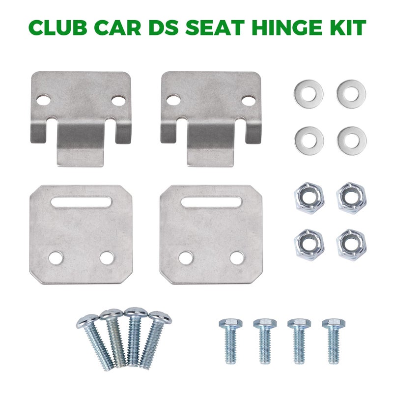 10L0L Club Car DS Seat Hinge Set for 1979-Up Golf Carts Seat Cushion Buckle Plate OEM 1011652 1012412 - Male + Female - Image 5